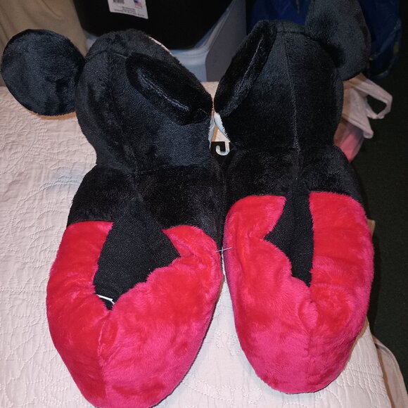 NEW Adult Mickey Slippers - Red XL W/11-12 M/13 - Picture 8 of 10